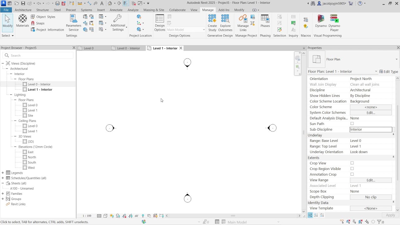 Создание субдисциплины в Revit и организация обозревателя проектов