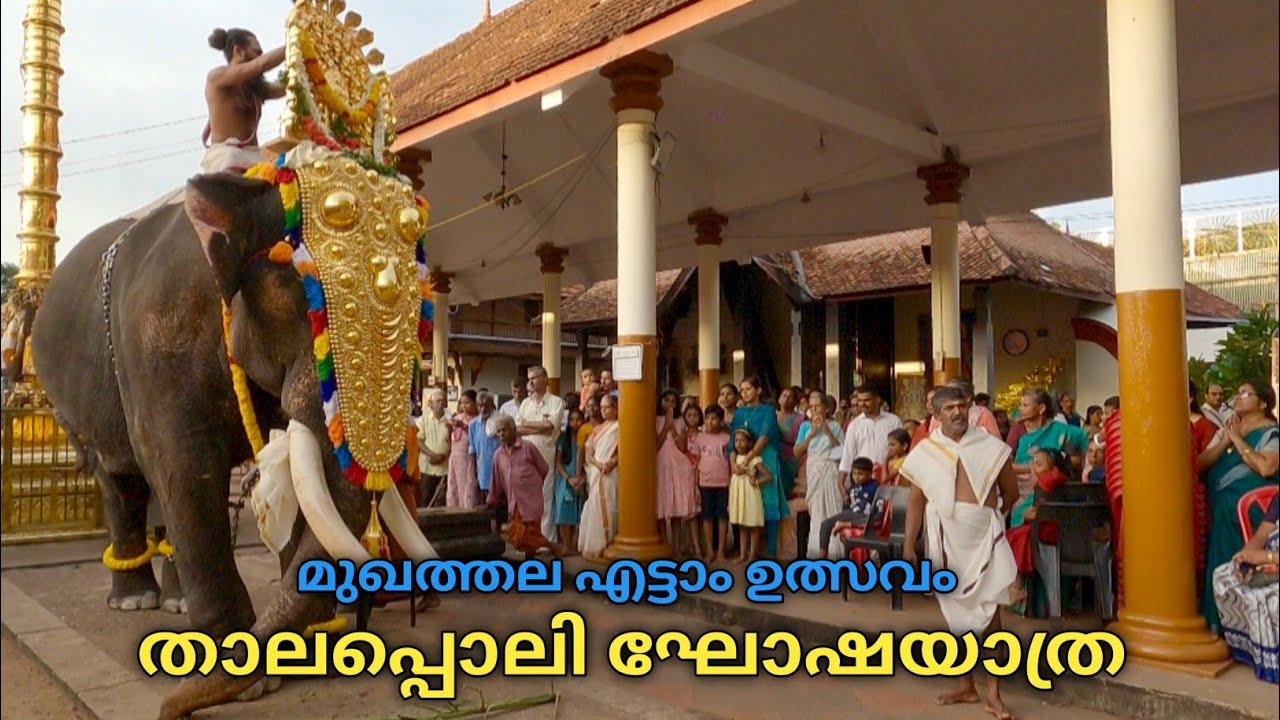 മുഖത്തല ശ്രീകൃഷ്ണ സ്വാമി ക്ഷേത്രം എട്ടാം ഉത്സവം | Ghoshayathra | Mukhathala Murari Temple
