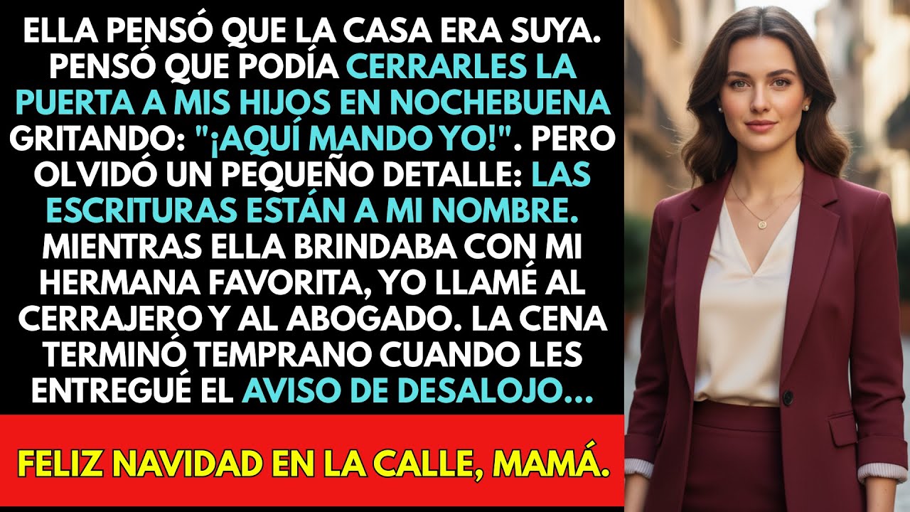 Mi Madre No Aceptó A Mis Hijos En Navidad, Así Que La Desalojé De La Casa Que Le Presté...