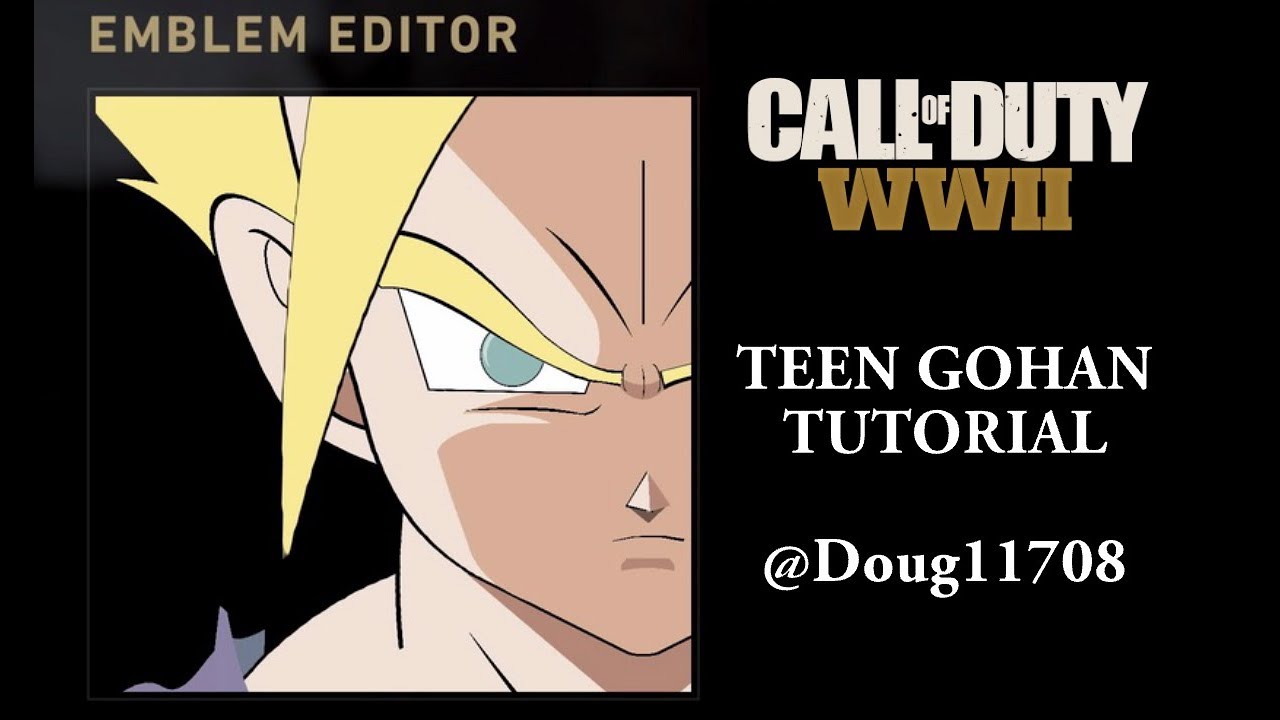 Call of Duty WW2: Teen Gohan Emblem Tutorial