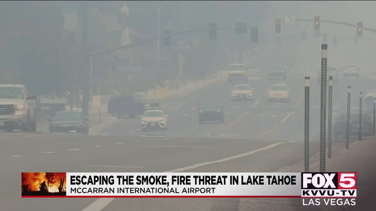 Escaping the smoke, fire threat in Lake Tahoe