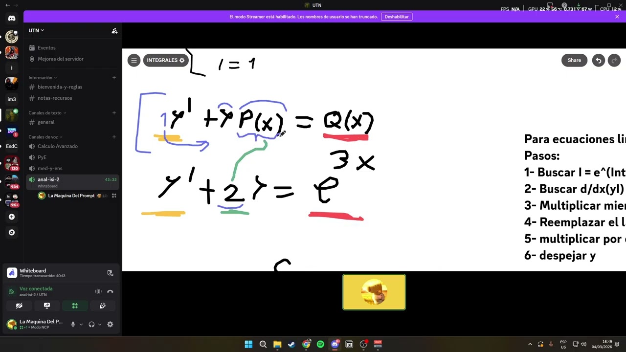 EDOS  1 - Variables separables y lineales/estandar