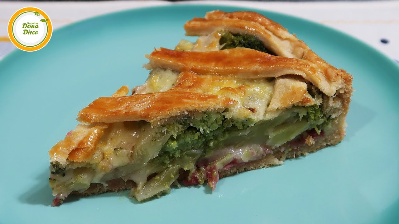 COMO FAZER UMA DELICIOSA E CREMOSA TORTA DE BRÓCOLIS COM QUEIJOS #628