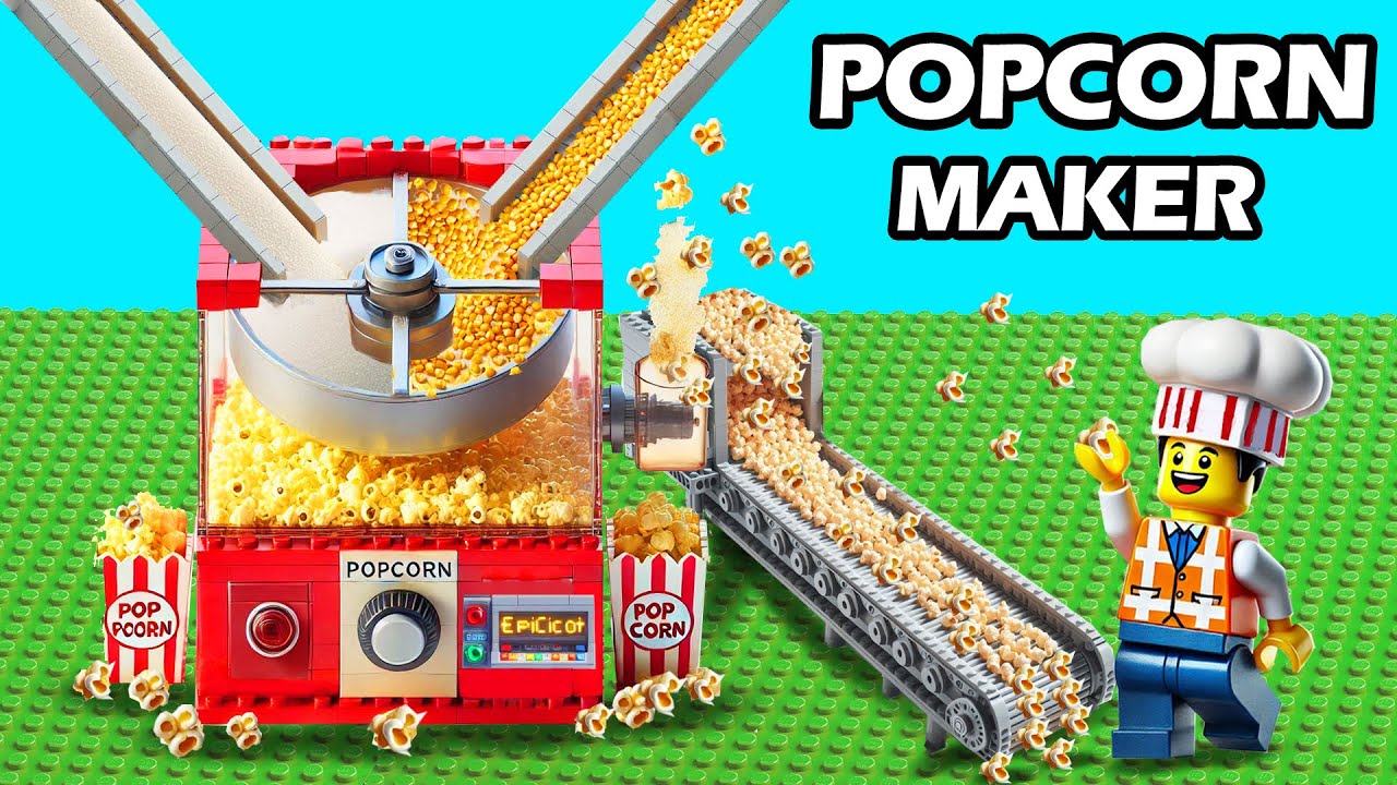Custom LEGO Popcorn Machine - The Secret to Perfect Caramel Popcorn