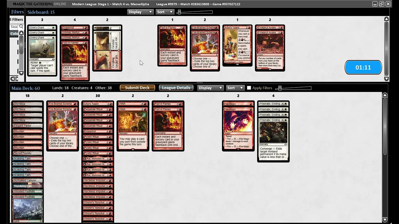 PAENG_PAENG MTGO MODERN LEAGUE RUBY STORM vs BOROS ENERGY