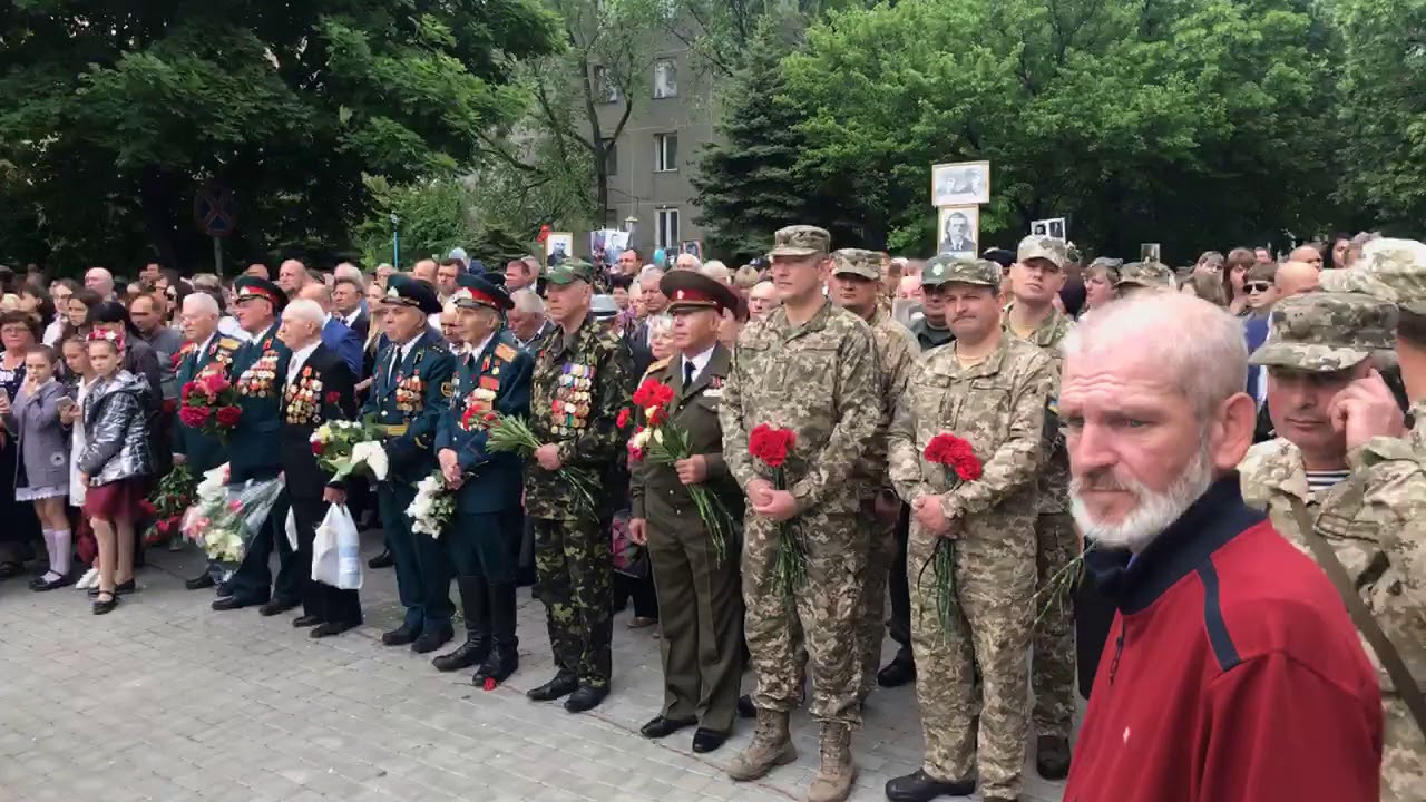 9 мая в Белгороде-Днестровском: торжественный ход к Мемориалу Славы ч.2