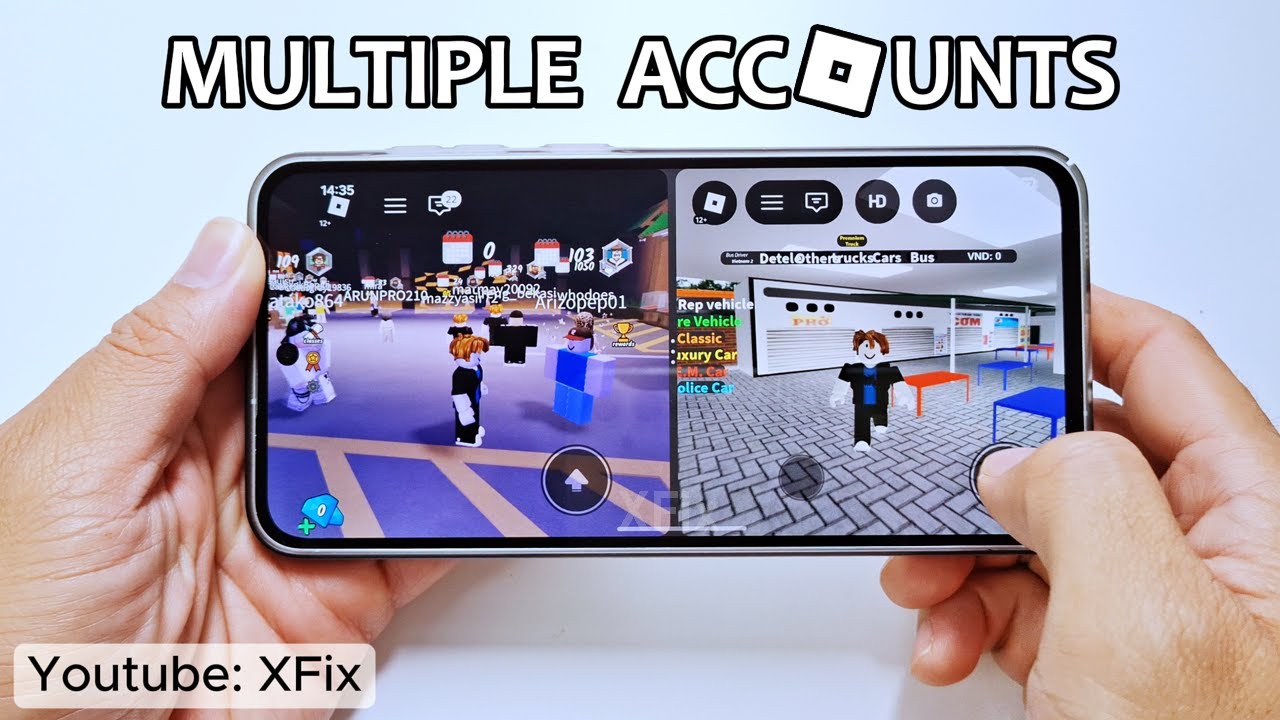 Как использовать несколько учетных записей в Roblox Mobile