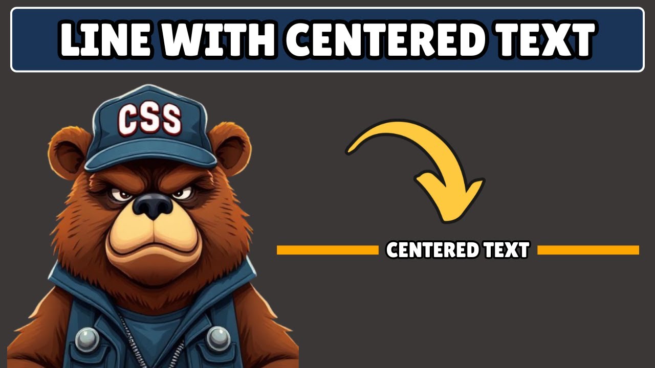 How to Create a Horizontal Line with Centered Text in HTML and CSS