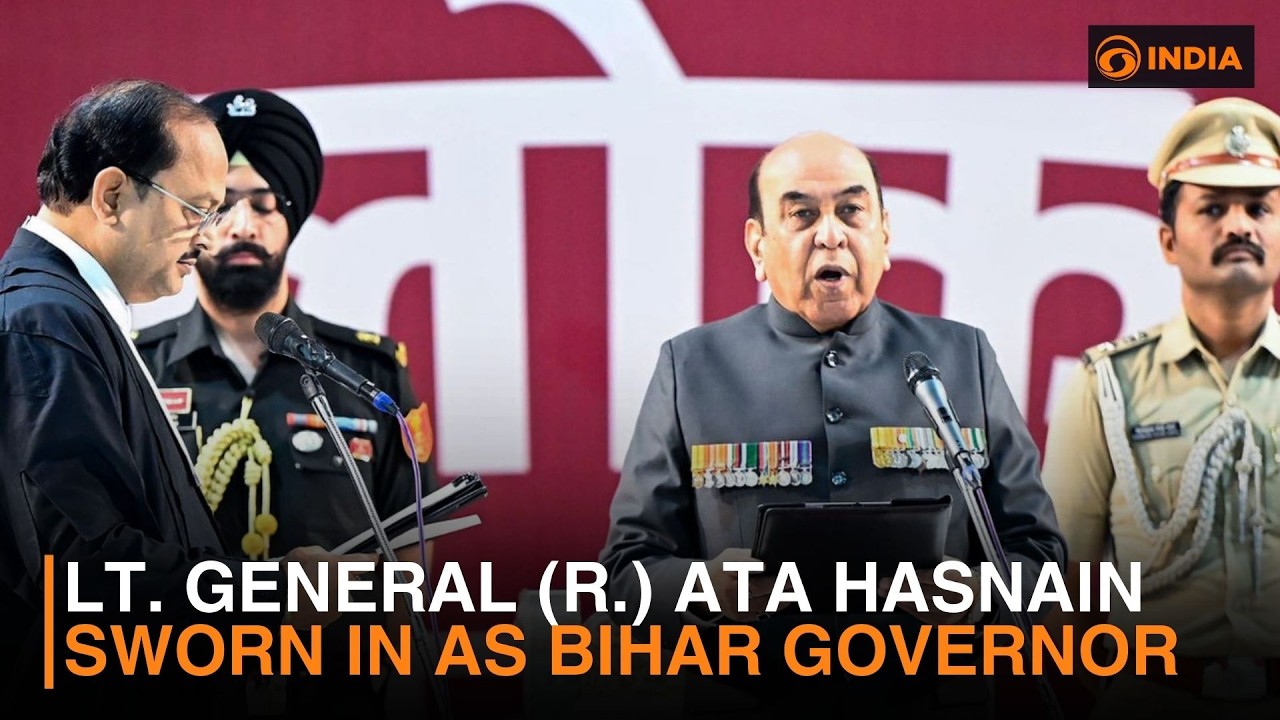 Lt. General (R.) Ata Hasnain sworn in as Bihar Governor