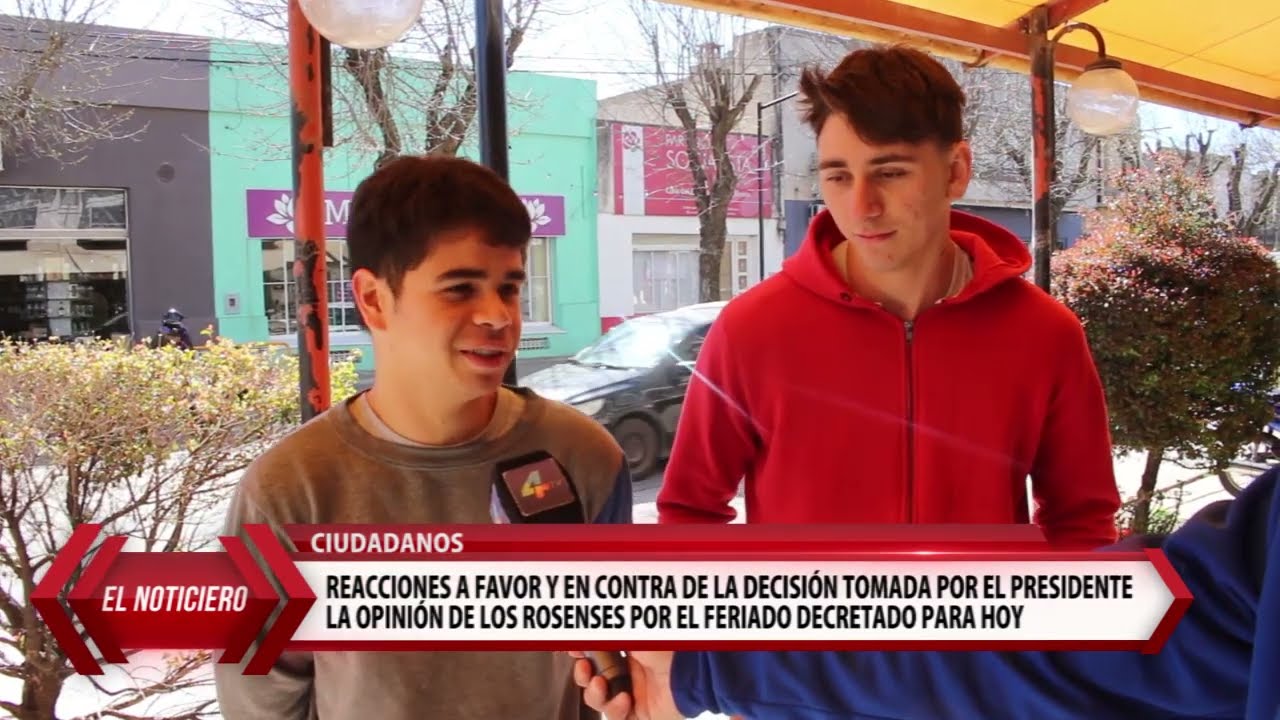 02-09-22 La opinión de los rosenses por el feriado decretado para hoy
