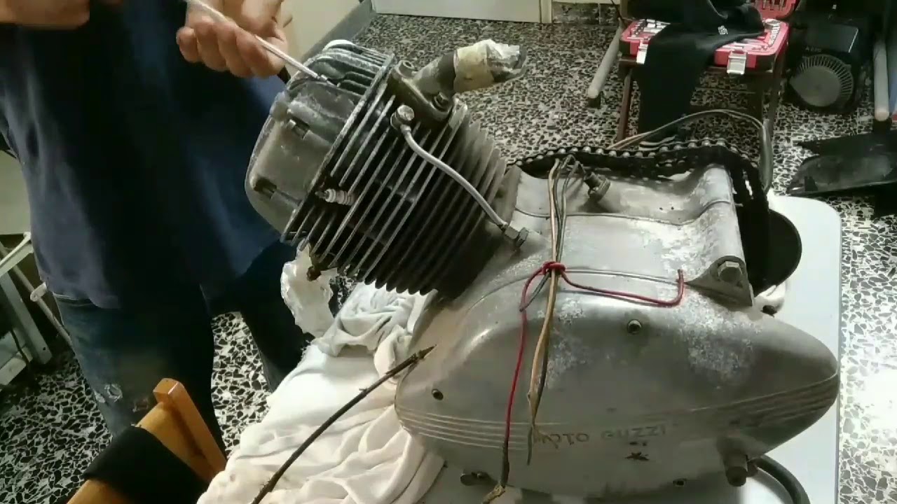motore guzzi 235cc smontaggio