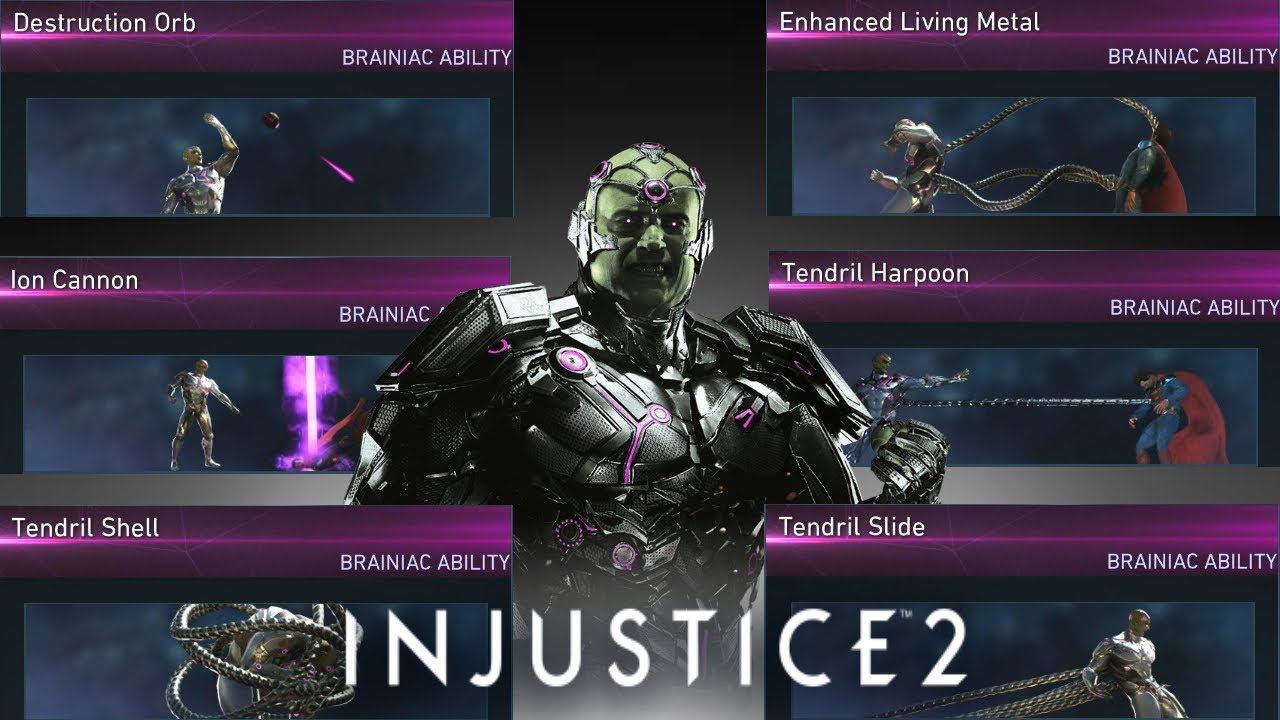 Injustice 2: Brainiac - All Unlockable Abilities