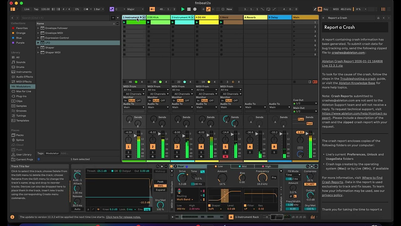 Ableton Live Fun - LFO Mod Techno Madness Jam