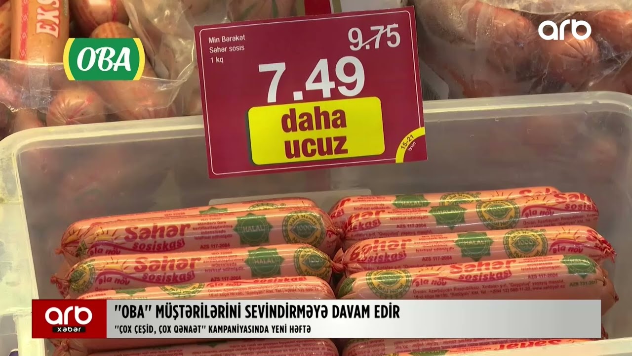 #OBAMarketlərŞəbəkəsində 50% - dək endirimlər davam edir 😍