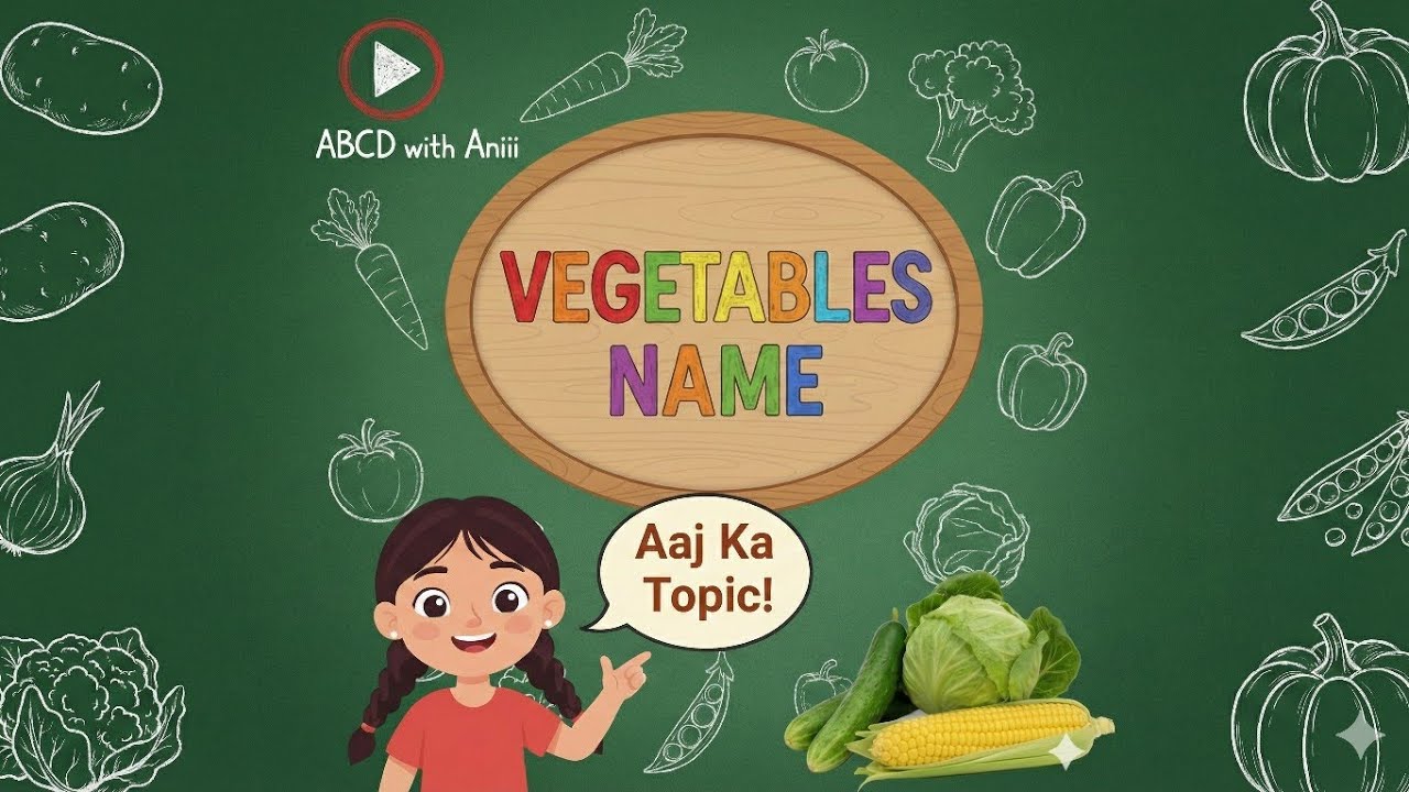 Vegetables Name in English and Hindi | Sabziyon ke Naam | Learn Vegetables for Kids