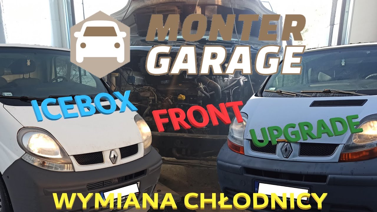 Renault Trafic 1.9 dCi - Wymiana chłodnicy silnika i zmiana frontu - ICEBOX E04