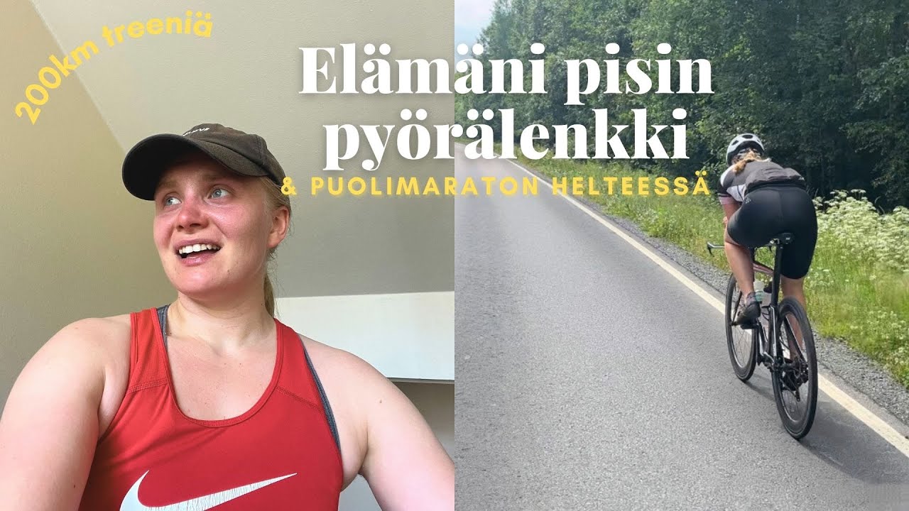 Pisin lenkki koskaan, 180km pyörätreeni🚴‍♀️ || KOHTI IRONMANIA