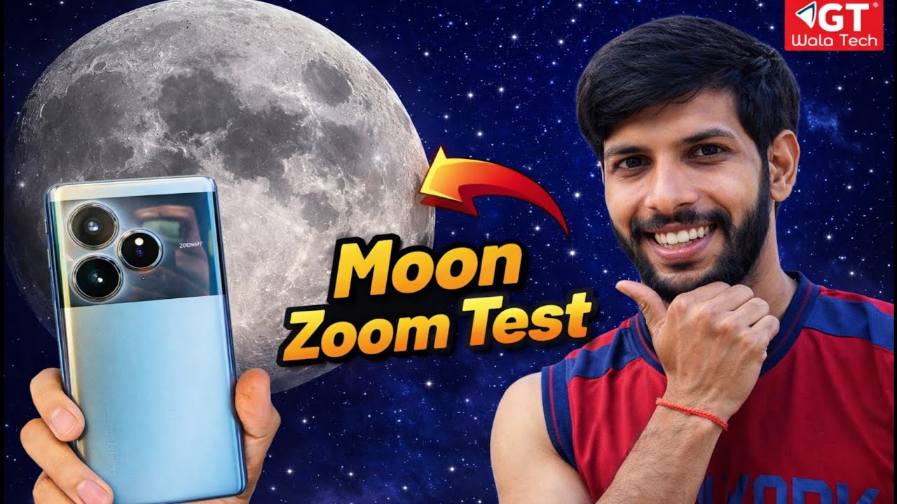 Realme GT 6 Moon Zoom Test 🌕 | Camera Zoom Reality Check 😱