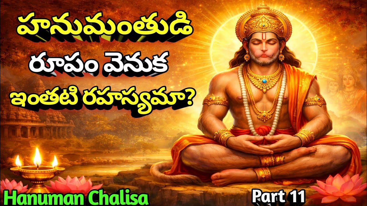 హనుమాన్ చాలీసా రహస్యాలు భాగం 11 హనుమంతుడి రూపం వెనుక ఉన్న అసలు రహస్యం Hanuman Chalisa Part 11 Telugu