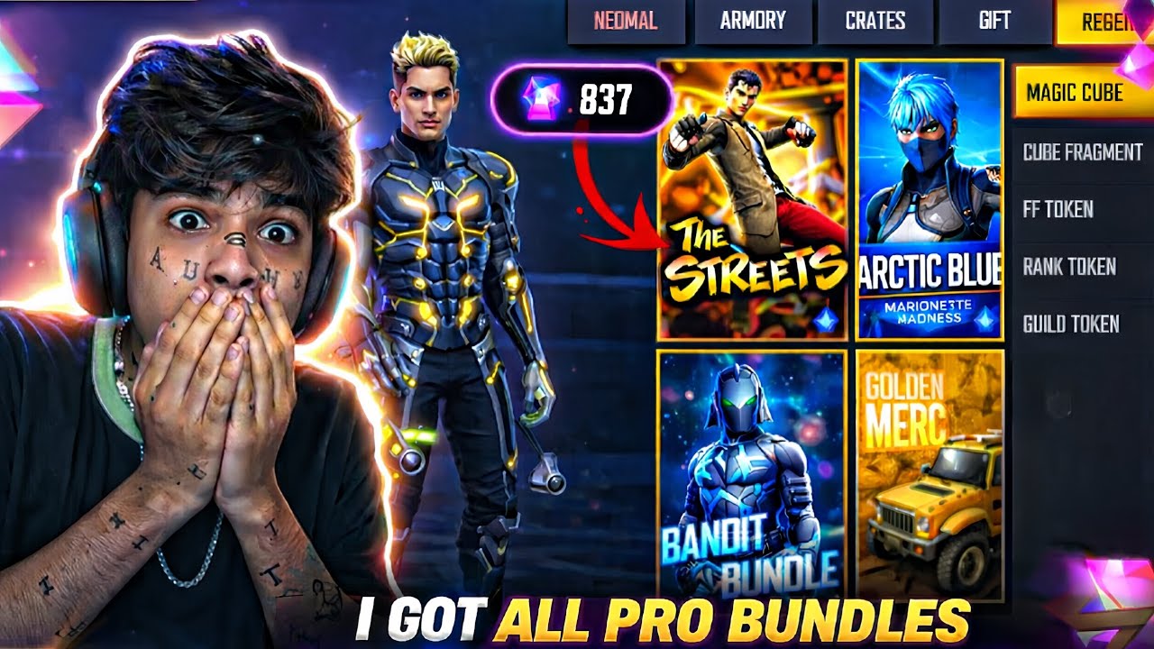INDIA KI 1 PRO ACAUNT GOLDEN ALL ELITE PASS 😳🇮🇳 #noobtopro