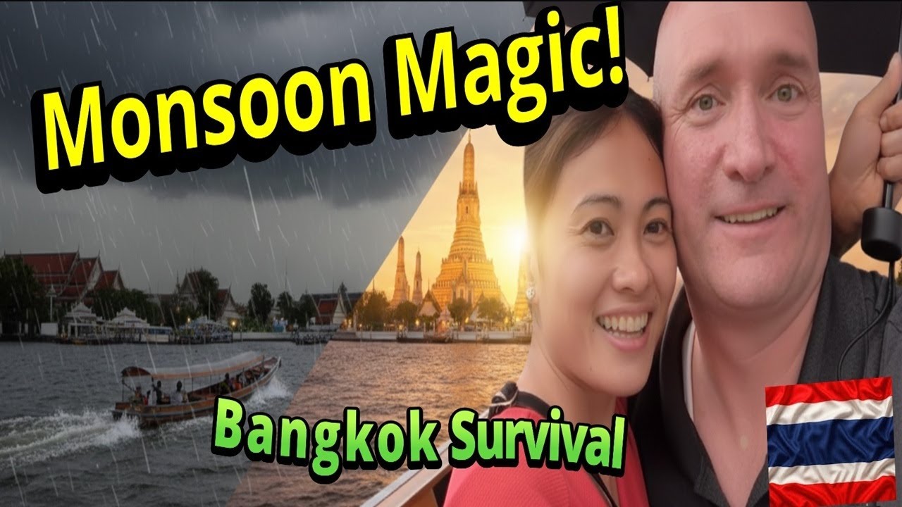 We Survived the Bangkok River Weather MADNESS! & Wat Arun's Sunset Magic