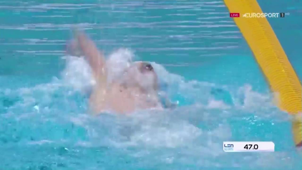 Radoslaw Kawecki Wins Men's 200m Backstroke Final LEN European Swimming Championships 2016