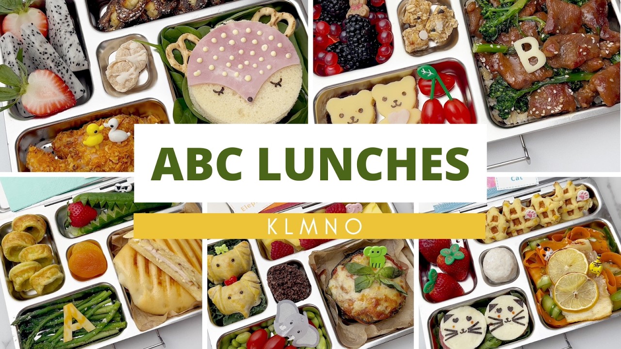 KLMNO Letters for ABC Lunches Challenge #asmr #lunchbox #mealprep #glutenfree