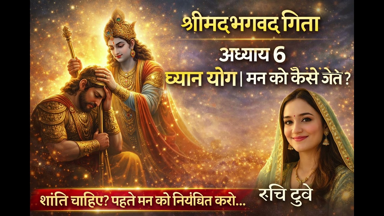 अध्याय 6 – ध्यान योग | मन को कैसे जीतें? श्रीमद्भगवद्गीता का गहरा रहस्य#40+Aawaz#sakhi bolti hai 
