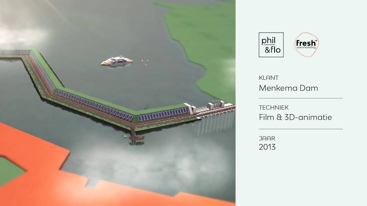 Revolutionaire Dam van Menkema over de Eems in Groningen