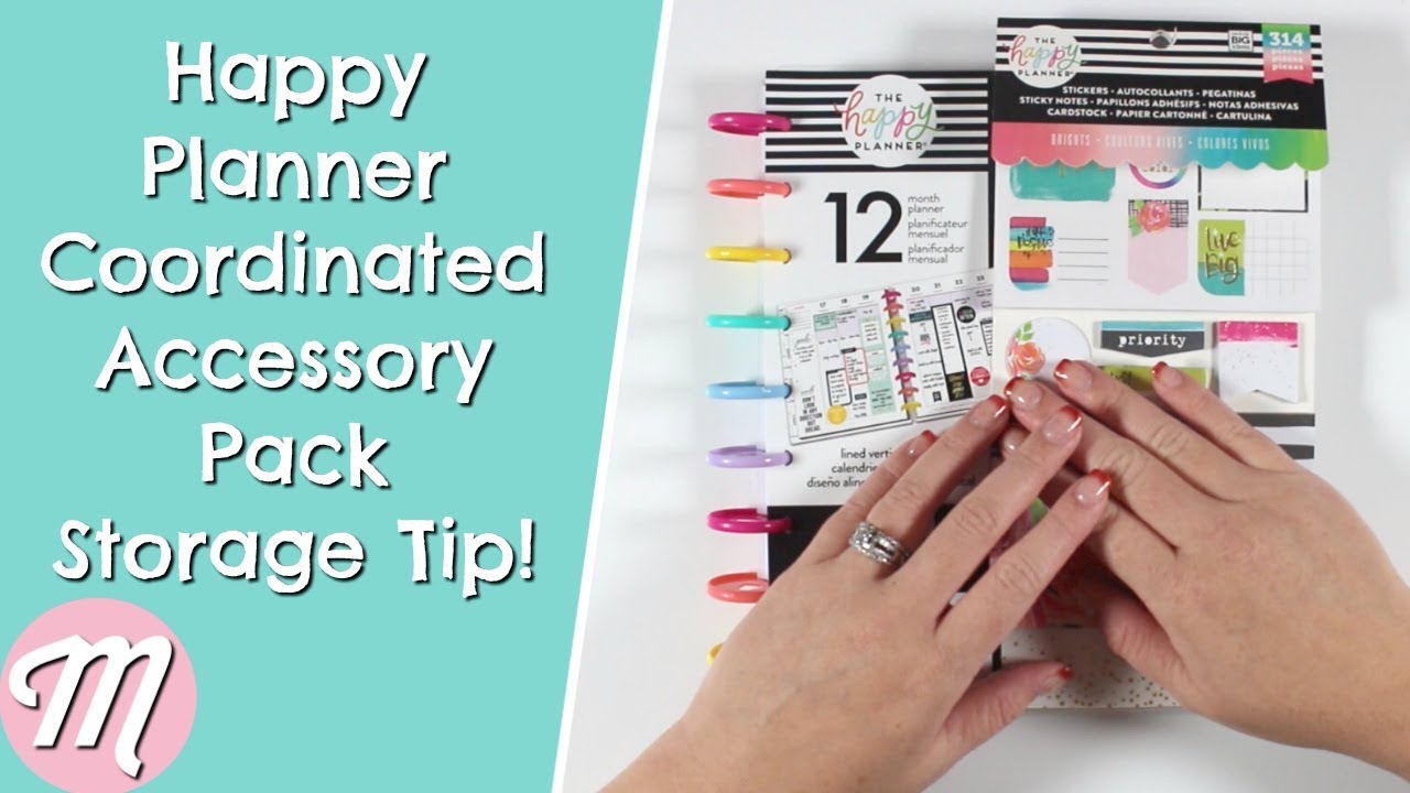 Storage Tip For The Happy Planner Coordinated Accessory Packs!