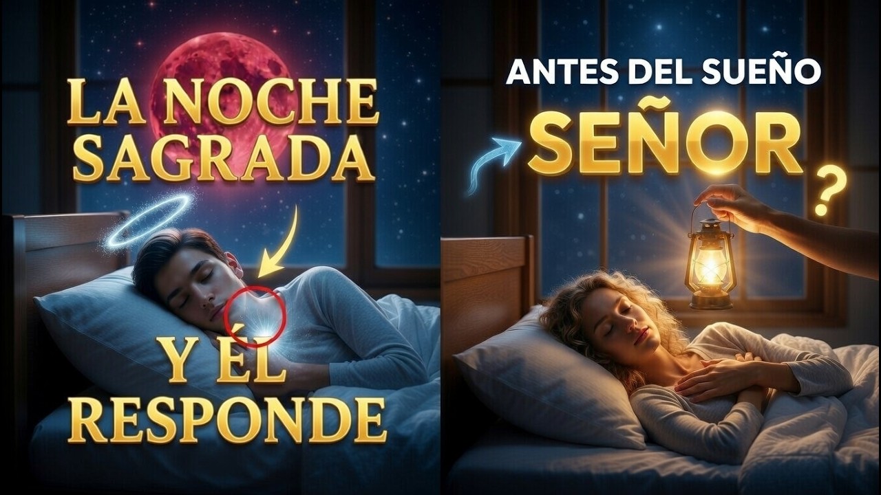 🌙 ENTREGA TUS PREOCUPACIONES A DIOS Y DUERME EN PAZ 🙏 Poderosa Oración de la Noche