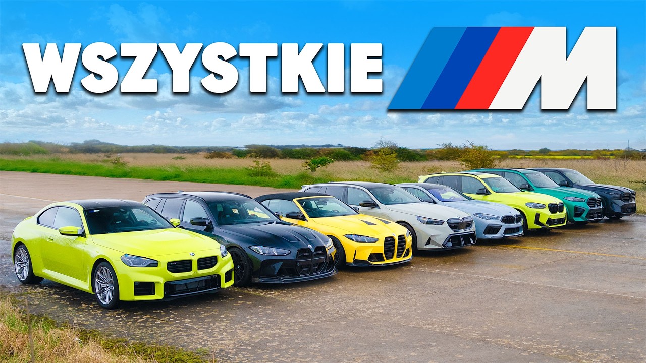 Wyścig BMW serii M: M2, M3, M4, M5, M8, X3M, X5M, XM