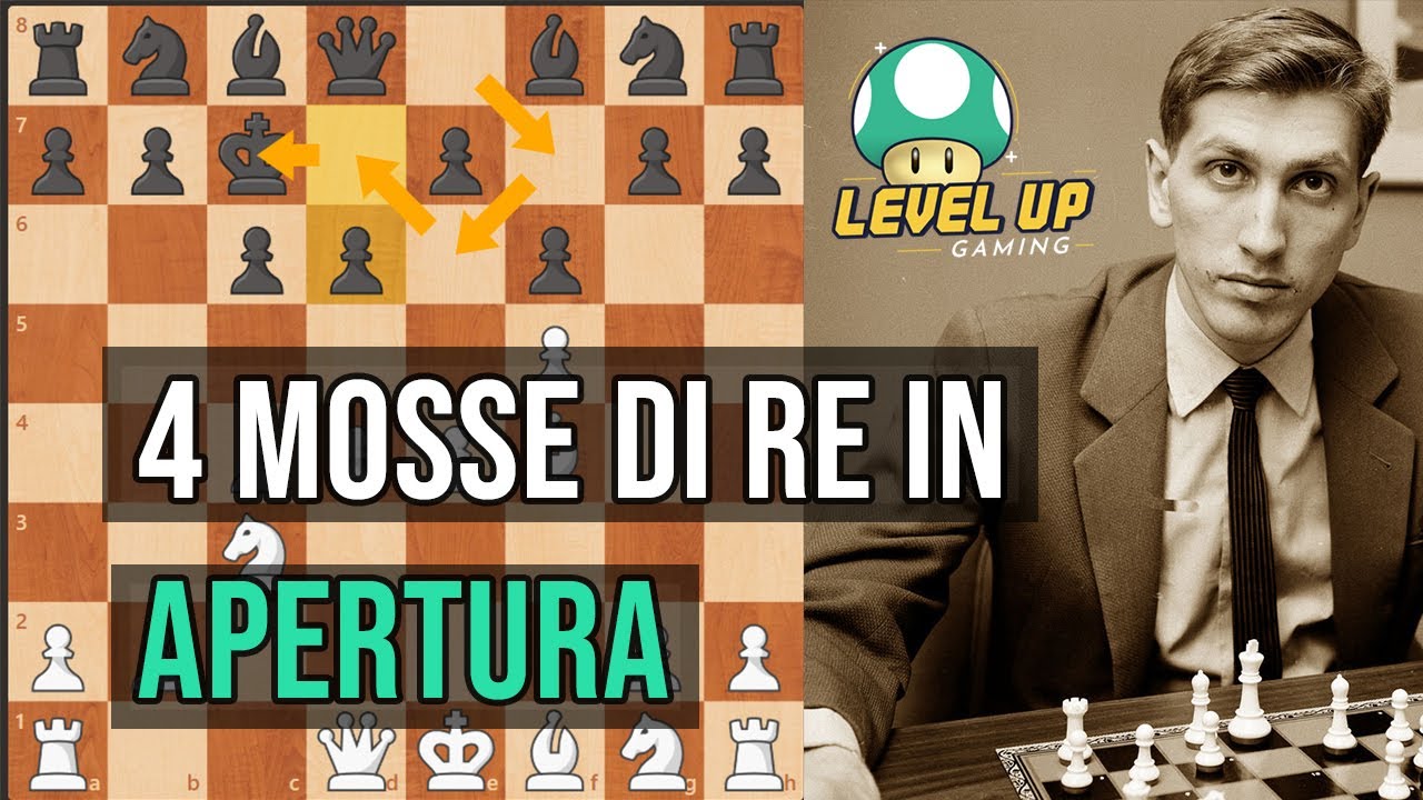 Bobby Fischer fa 4 Mosse consecutive di Re in Apertura