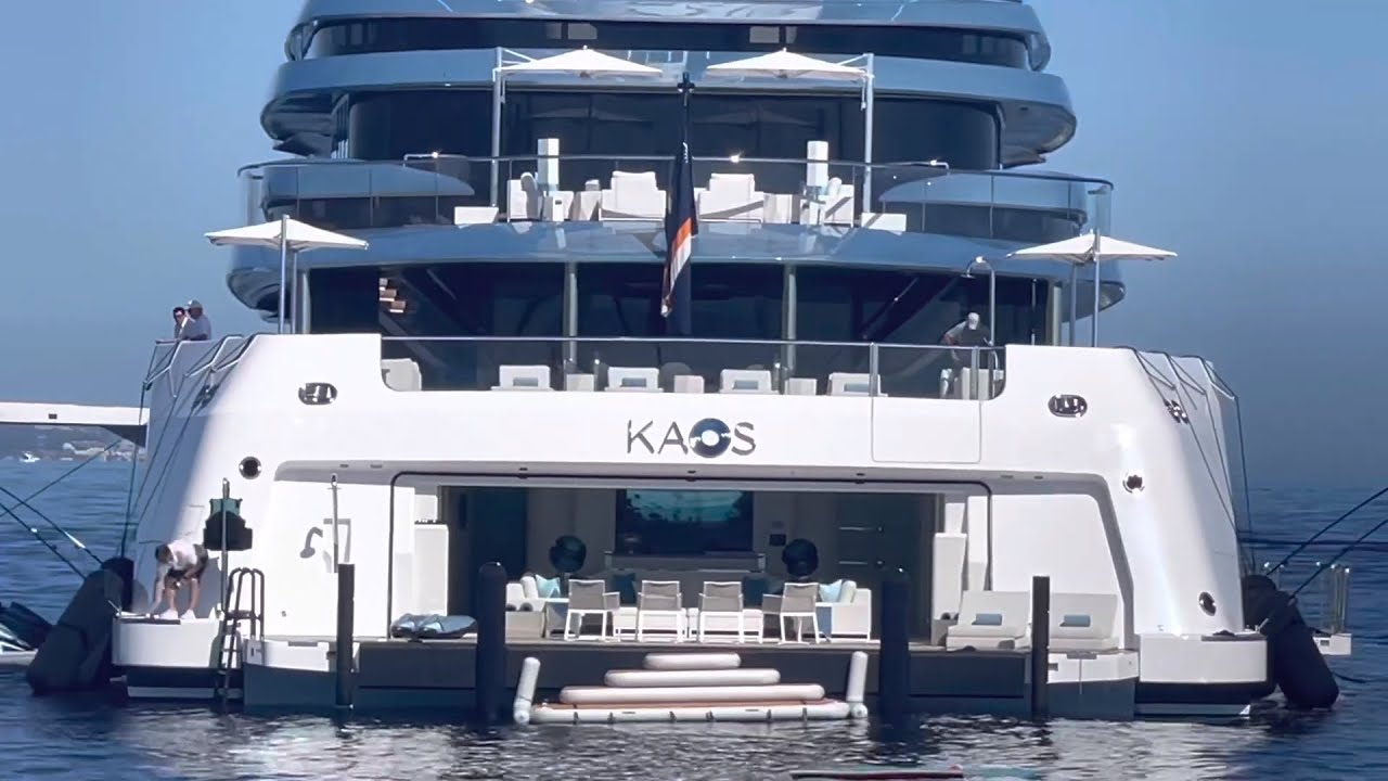 M/Y KAOS 110m Super Yacht vist  Puerto Banus