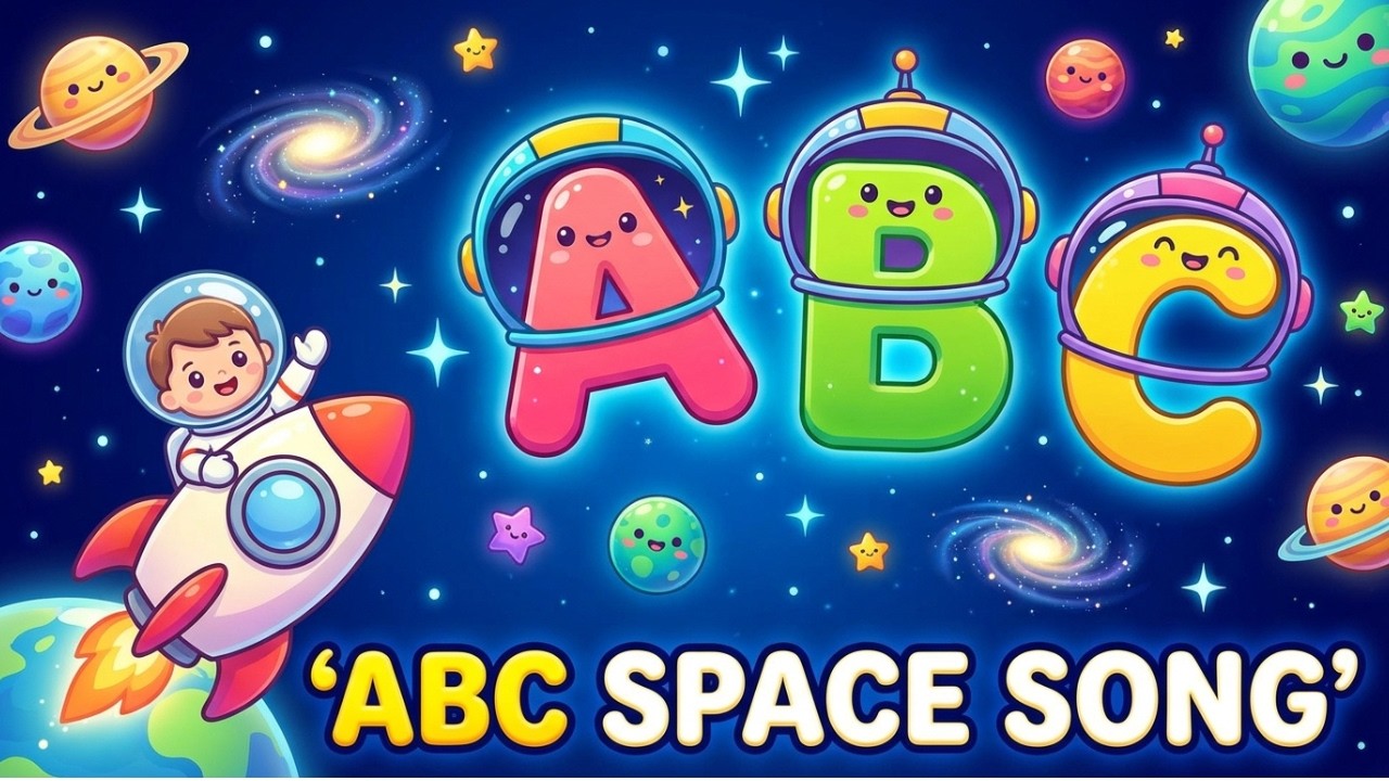 ABC Space Song 🚀 | A to Z Space Adventure | Alphabet Song for Kids | Happy ABC Songs