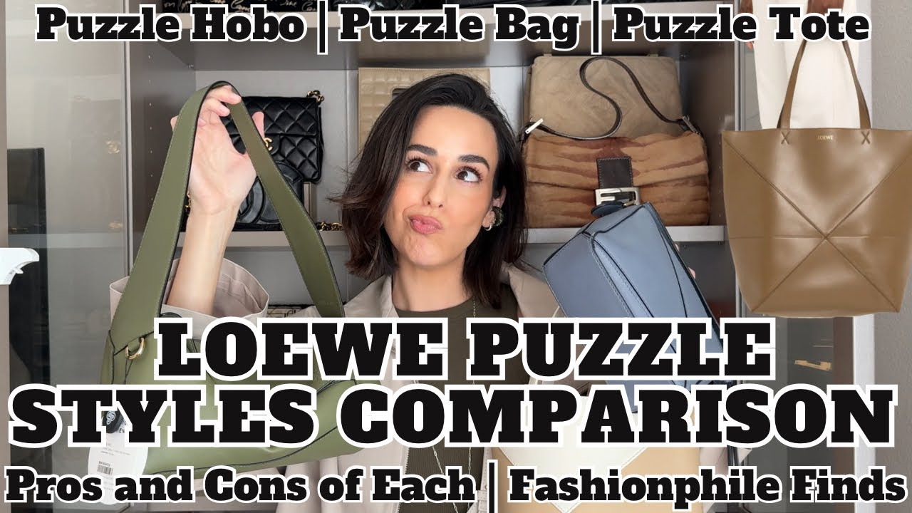 Сравнение стилей LOEWE PUZZLE | Сумка-хобо PUZZLE | Сумка-тоут PUZZLE | Мини-пазл | Находки для м...