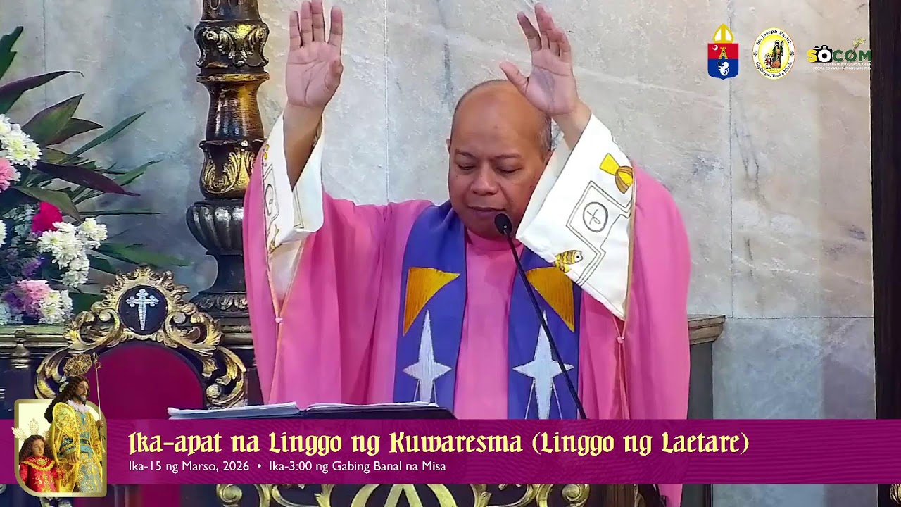 LIVE: Ikaapat na Linggo ng Kuwaresma (Marso 15, 2026 - 3:00 PM Mass)