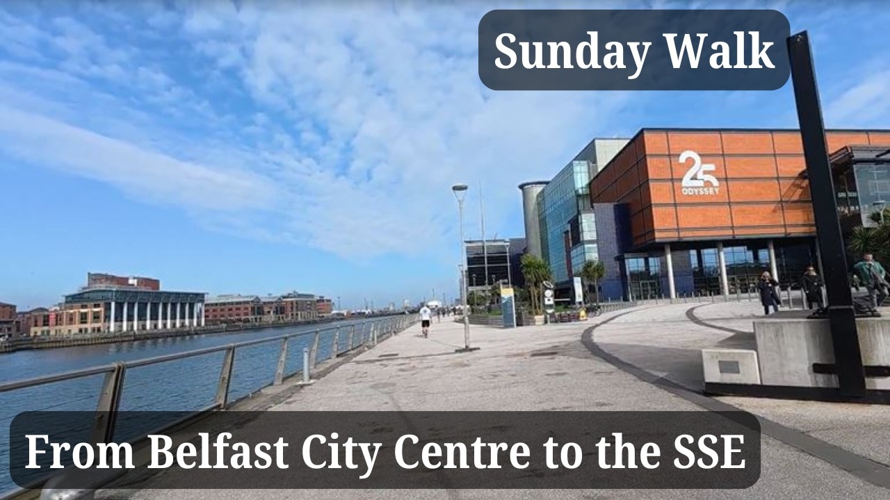 Belfast City Centre to SSE Arena | Scenic Walk with Iconic Landmarks & Stunning River Views!