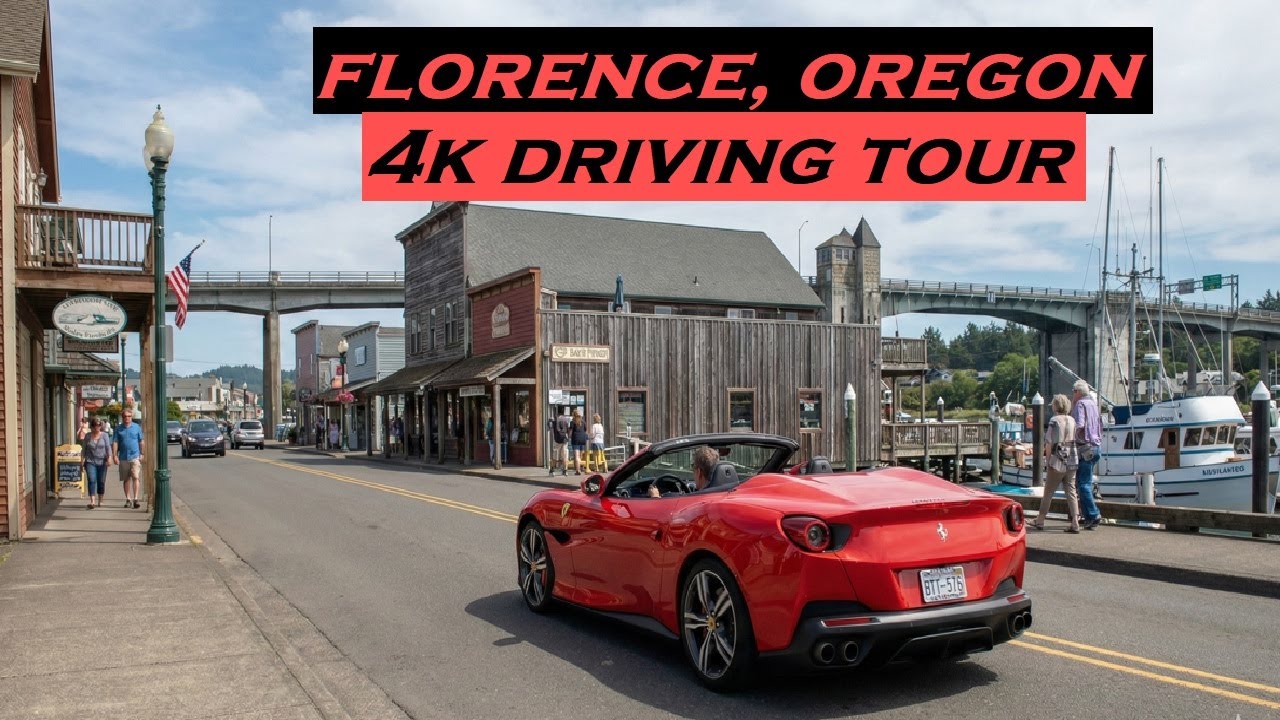 Florence, Oregon | 4k Driving Tour | Oregon Coast 2025