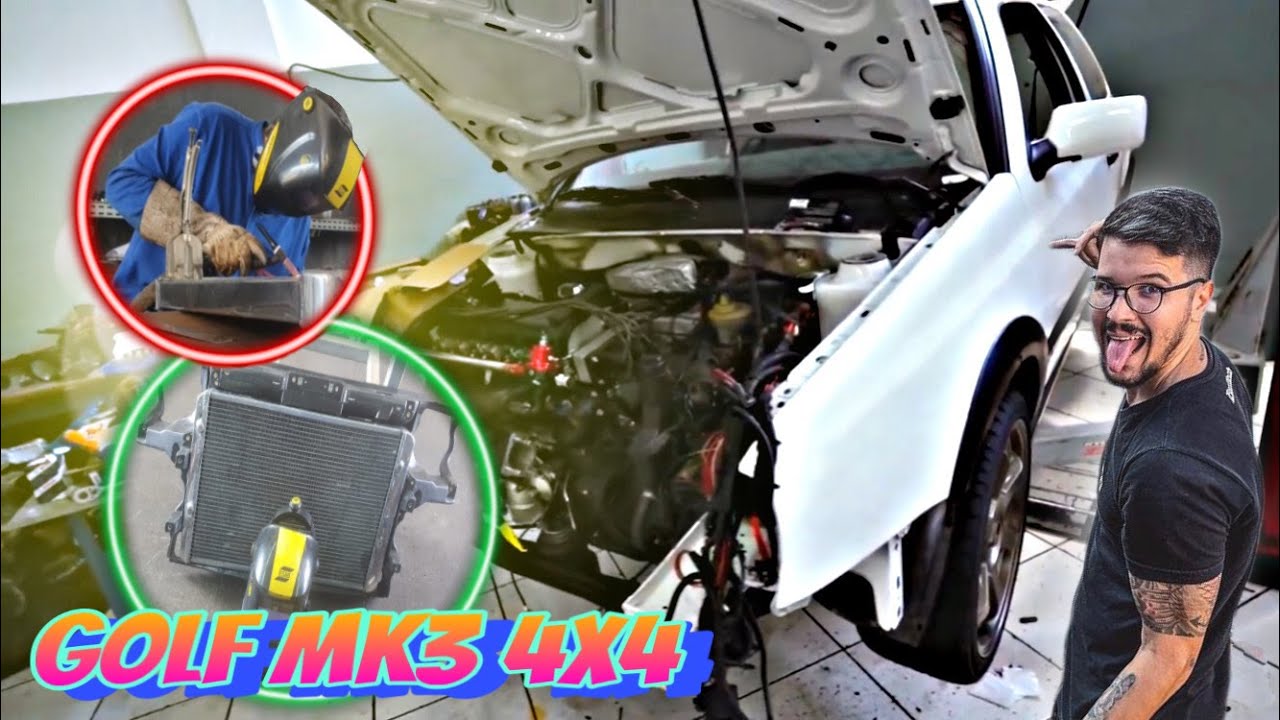 SOLDEI O RADIADOR DE AGUA DO GOLF MK3 4X4  #DIEGOFAUSTINO