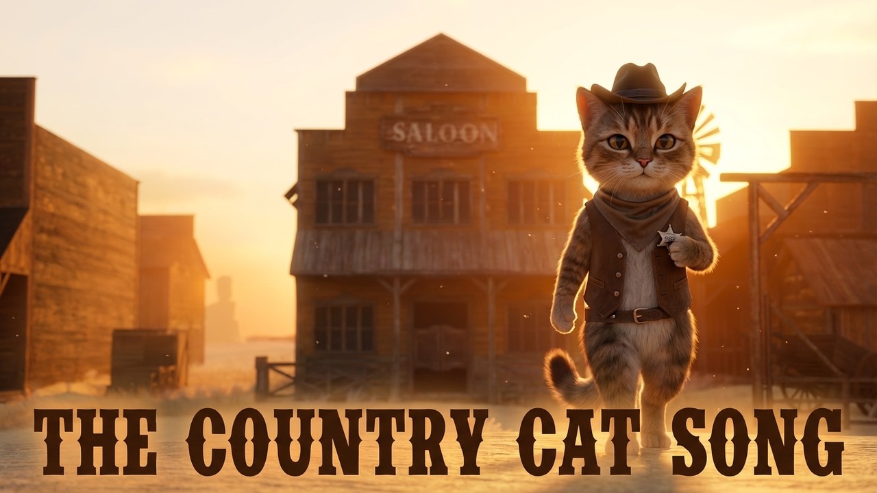 The Country Cat Song | Official AI Country / Rock Music Video