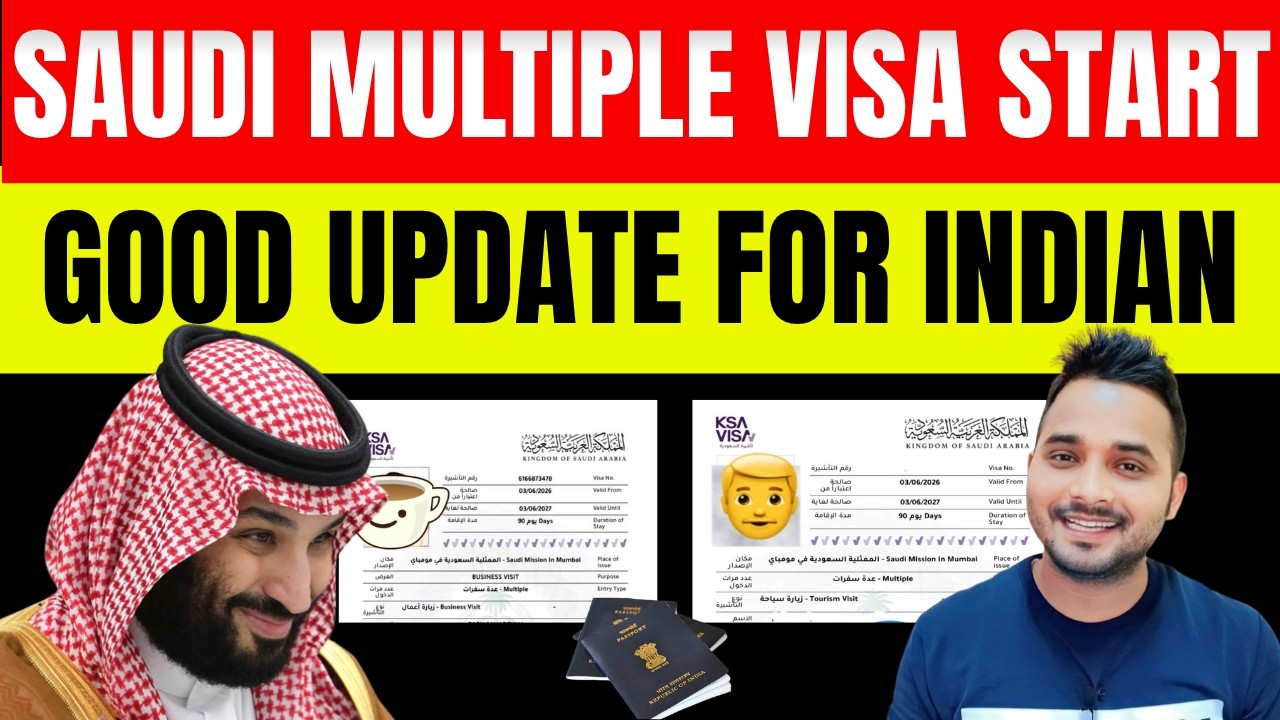 Saudi Multiple Visa Start 😎😎Latest Saudi Multiple Entry Visa Update 2026 for Indians |