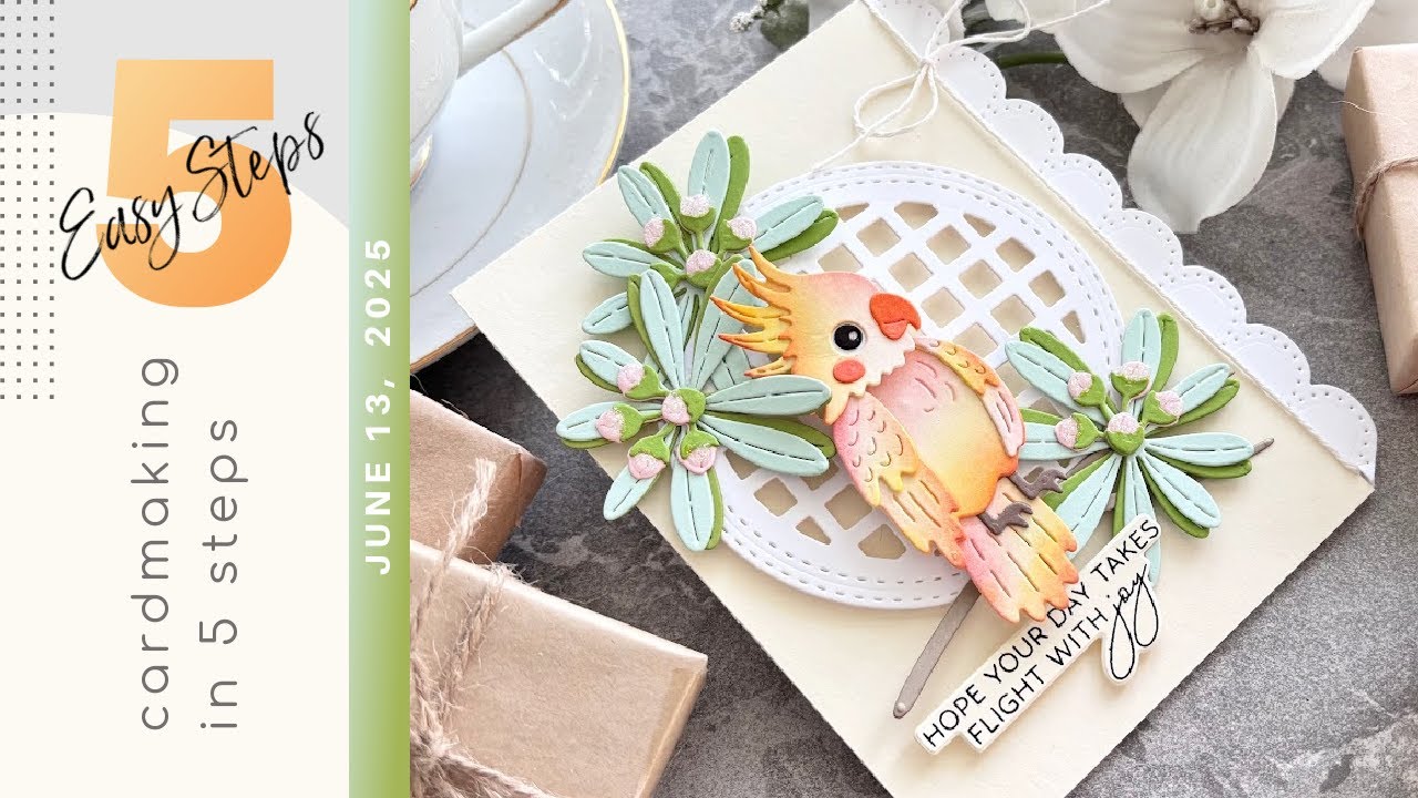 CARDMAKING IN 5 EASY STEPS | Spellbinders Cheerful Chirps Collection | June 13, 2025