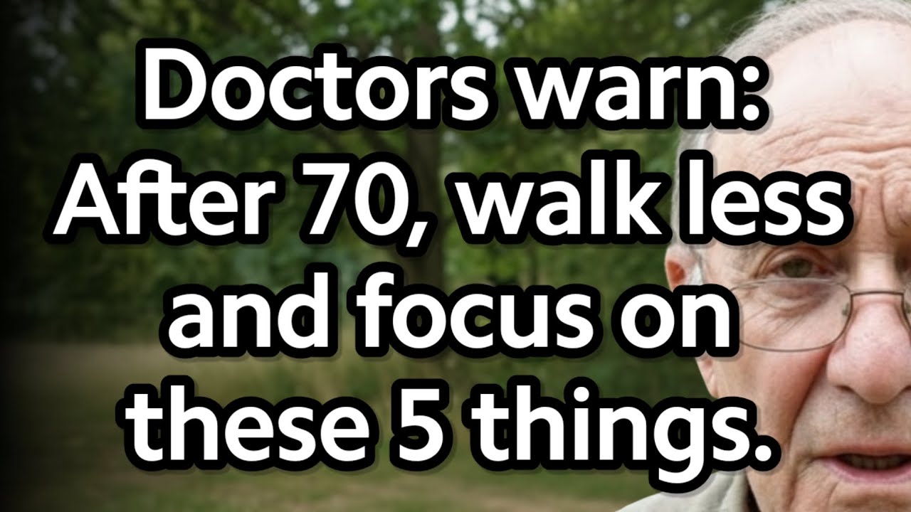 Doctor's Warning: Why Walking Too Much After 70 Can Accelerate Aging & What to Do Instead