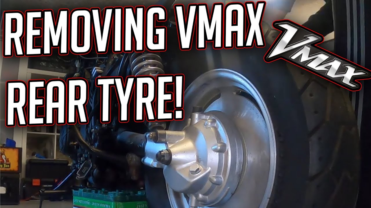 Removing Brake calipers, rear wheel (tyre) and springs from the Yamaha Vmax