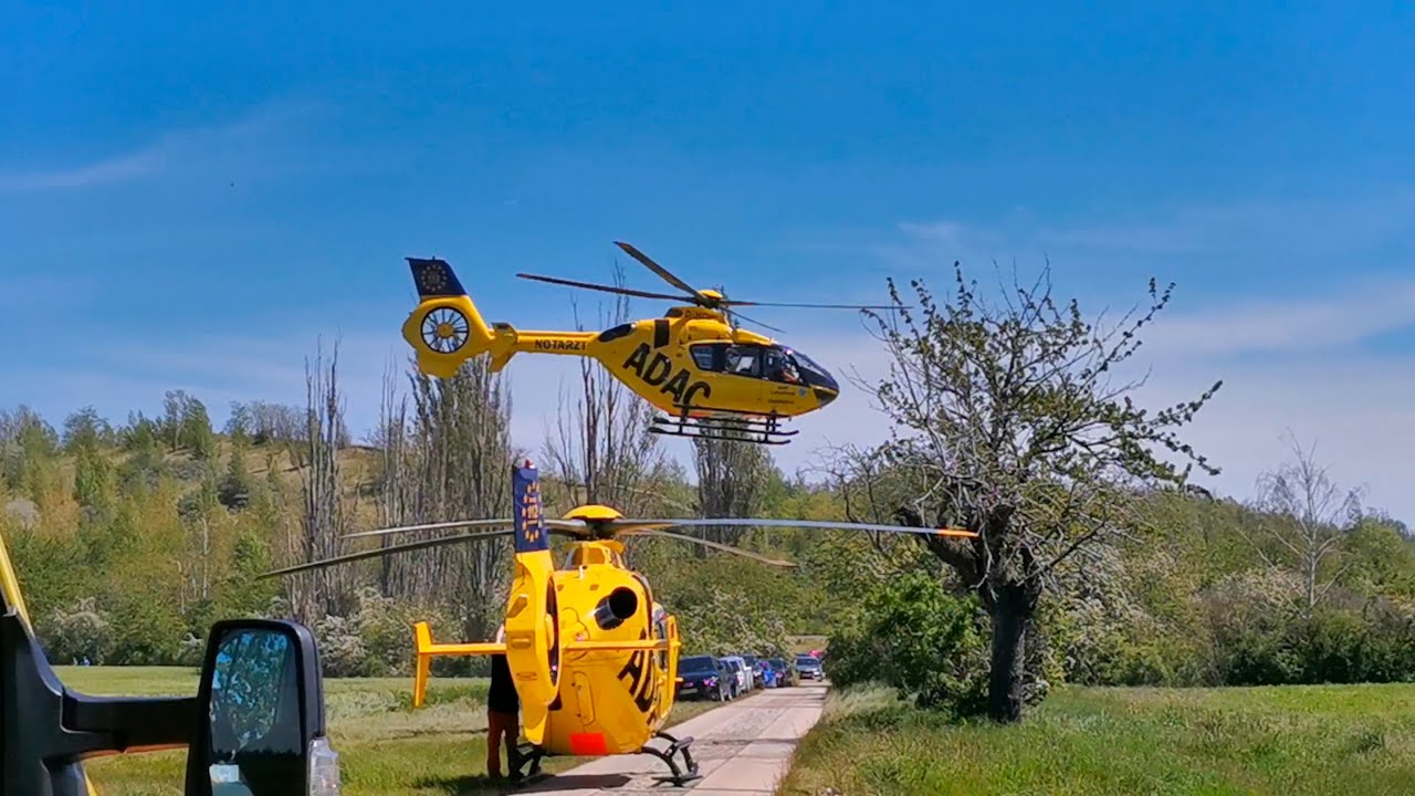 🚑🚁 ADAC RETTUNGSHUBSCHRAUBER | 2x RTH starten nach Verkehrsunfall