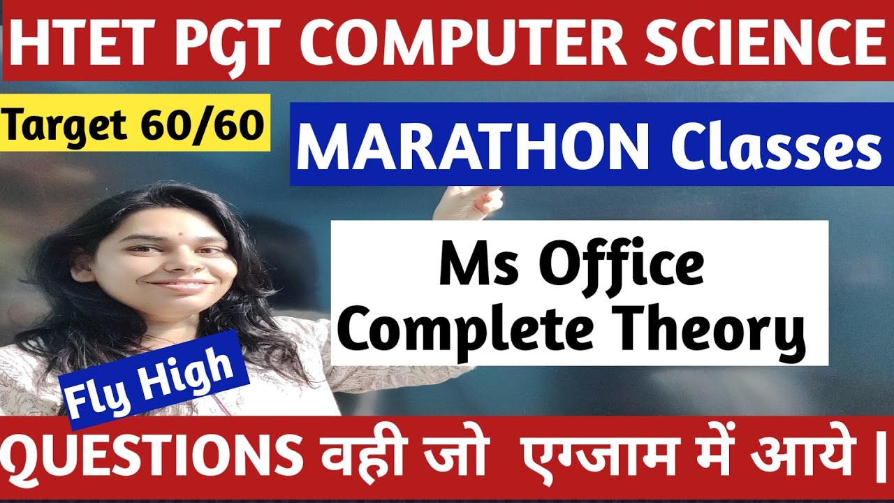 MS OFFICE IN DETAILS || HTET PGT COMPUTER SCIENCE 2024 #nsclasses #htetpgt