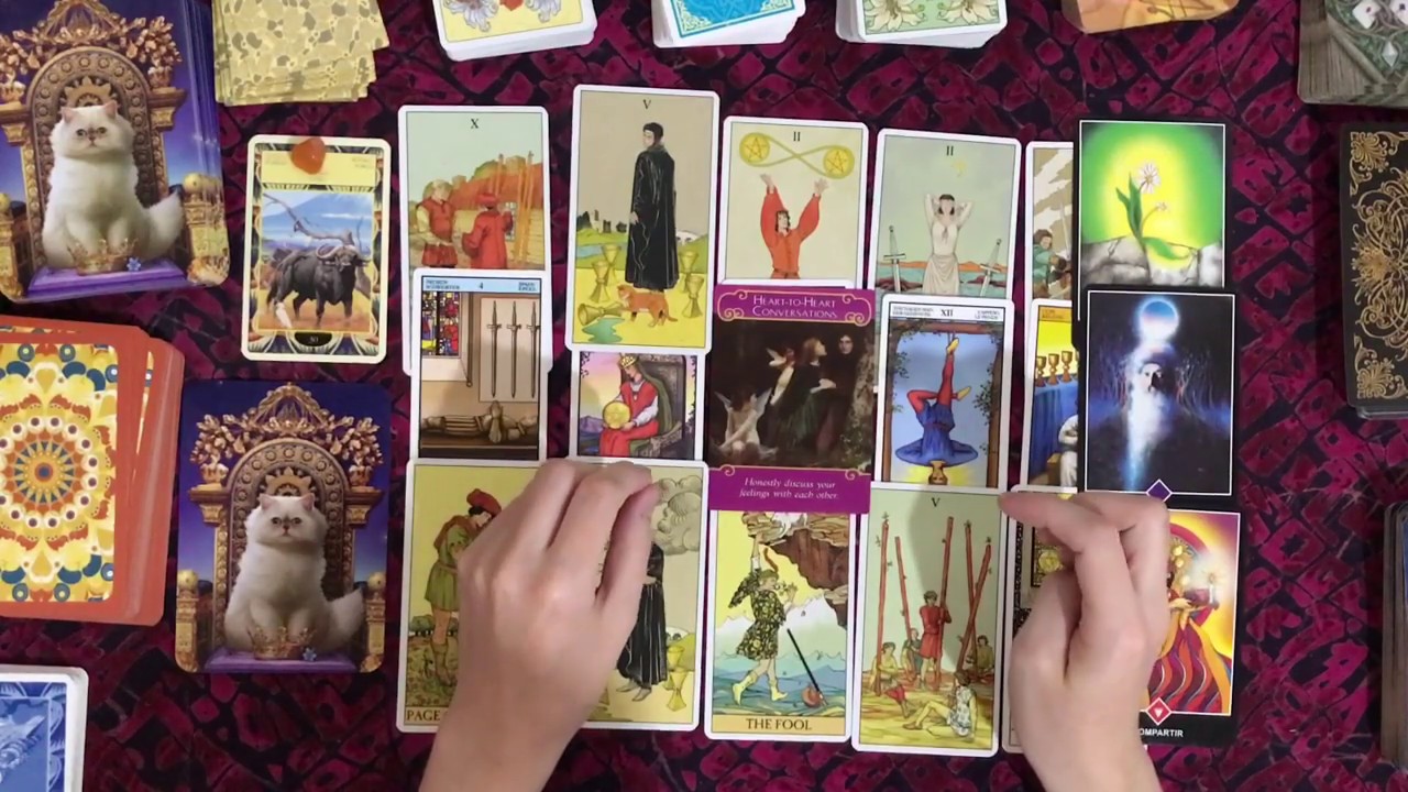 Pasado - Presente - Futuro de la relación. Tarot interactivo del amor hoy