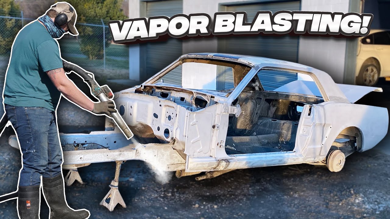 Пароструйная обработка моего Ford Mustang 1965 года (потрясающий результат)