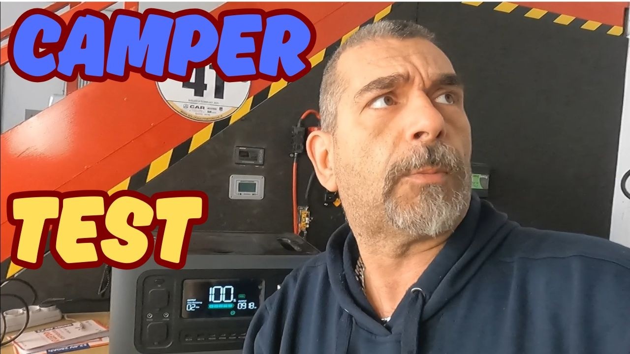 Camper Van Impianto contro Powet Station TEST inverter